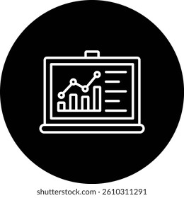 Statistics vector icon. Can be used for printing, mobile and web applications.