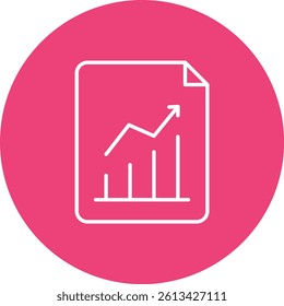 Statistics vector icon. Can be used for printing, mobile and web applications.