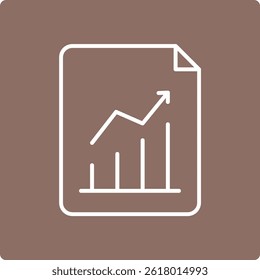 Ícone de vetor de estatísticas. Pode ser usado para impressão, aplicativos móveis e da Web.