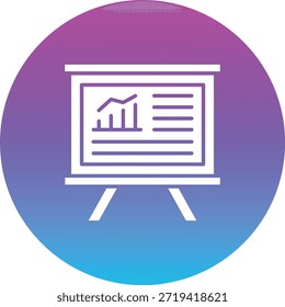 Ícone de vetor de estatísticas. Pode ser usado para impressão, aplicativos móveis e da Web.