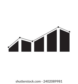 diseño de símbolo de icono de vector de estadísticas