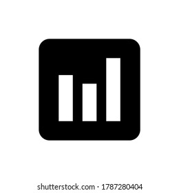 statistics vector icon, infographic chart symbol. Modern, simple flat vector illustration for web site or mobile app