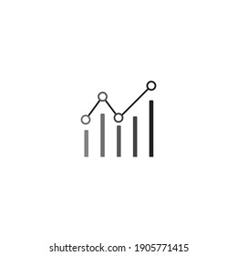 Statistics Vector Icon, Infographic Chart Symbol. Modern, Simple Flat Vector Illustration.