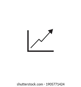 icono de vector de estadísticas, símbolo de gráfico de infografía. Ilustración vectorial plana moderna y simple.