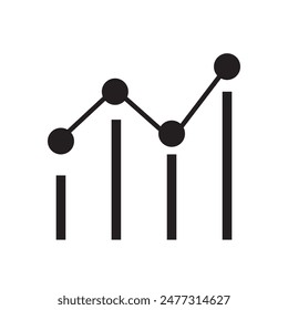 Statistics vector icon, infographic chart symbol. modern, simple flat vector illustration for web site or mobile app