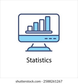 Statistics Vector icon stock illustration