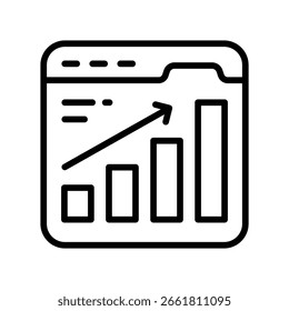 Statistics Vector Outline Icon. EPS 10 File