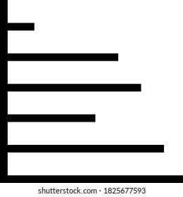 statistics vector thin line icon 