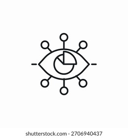 Statistik Ansicht Auge Symbol Vektor