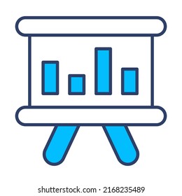 statists Finance Related Vector Line Icon. Editable Stroke Pixel Perfect.