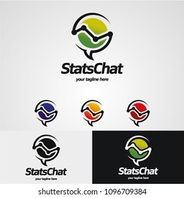 Stats Chat Logo Designs Template