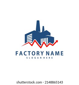 Stats Factory logo design vector, Creative Factory logo design Template Illustration
