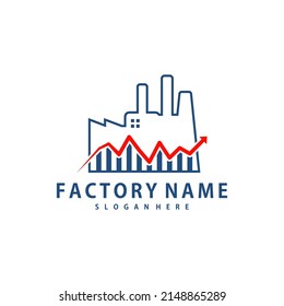 Stats Factory logo design vector, Creative Factory logo design Template Illustration