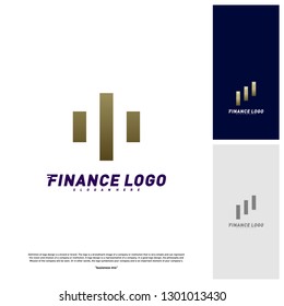 Stats Financial Advisors Logo Design Concept. Finance logo Template Vector Icon