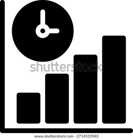 stats glyph icon illustration vector