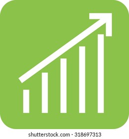 Stats, graph, web icon vector image. Can also be used for business, finance, technology, economics and accounting. Suitable for web apps, mobile apps and print media.