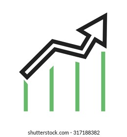 Stats, graphs, data icon vector image.Can also be used for admin dashboard. Suitable for mobile apps, web apps and print media.