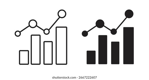Icono de Estadísticas. doodle Vectores gráficos