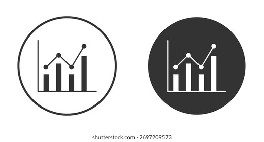 Statistik-Symbol, Abbildung. Pixel-Vektorgrafiken - Vektor.