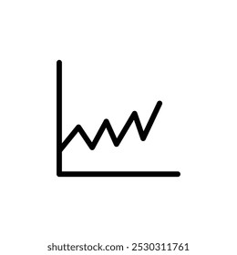 Stats icon Thin line art isolated
