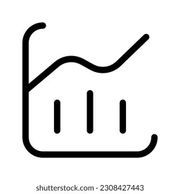 Stats Icon Vector Symbol Design Illustration