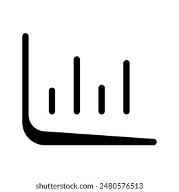 Estadísticas Icono Vector Símbolo Diseño Ilustración