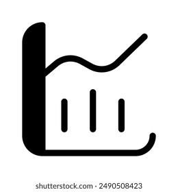 Stats Icon Vector Symbol Design Illustration