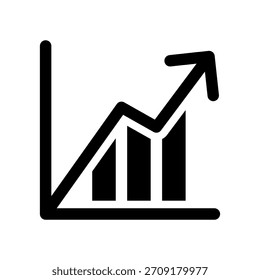 Stats Icon Vector Symbol Design Illustration