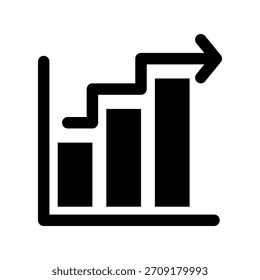 Estadísticas Icono Vector Símbolo Diseño Ilustración