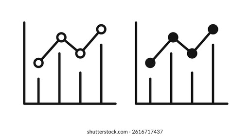 Stats icons set for website design