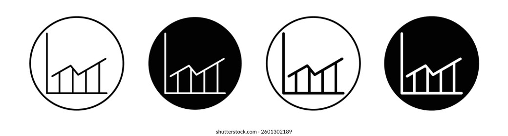 Stats icons vectors graphics collection