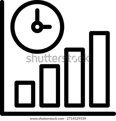 stats line icon illustration vector