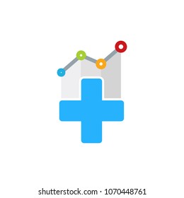 Stats Medical Logo Icon Design