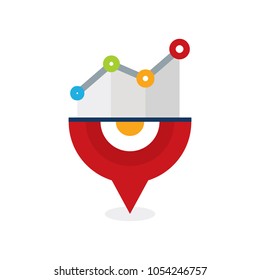 Stats Point Logo Icon Design