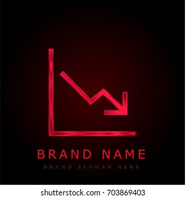 Stats red chromium metallic logo