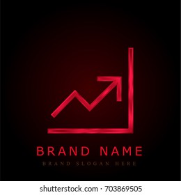 Stats red chromium metallic logo