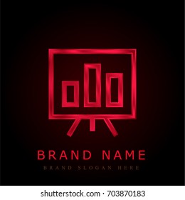 Stats red chromium metallic logo