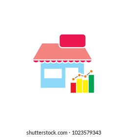 Stats Shop Logo Icon Design