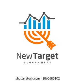 
Stats Target logo vector template, Creative Target logo design concepts, Icon symbol, illustration