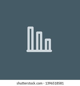 Stats vector icon. Stats concept stroke symbol design. Thin graphic elements vector illustration, outline pattern for your web site design, logo, UI. EPS 10.
