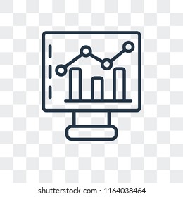 Stats vector icon isolated on transparent background, Stats logo concept