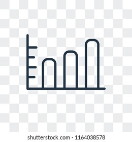 Stats vector icon isolated on transparent background, Stats logo concept