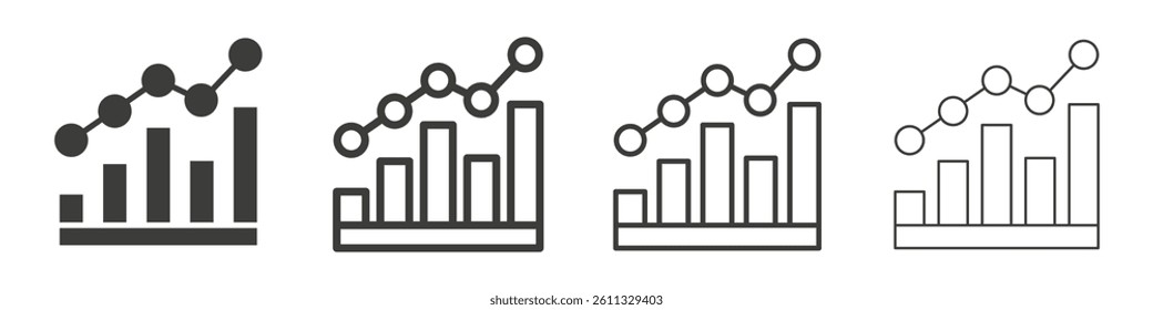Stats vector icons graphic pack