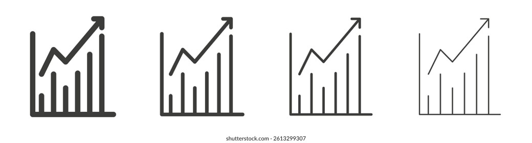 Stats vector icons graphic pack