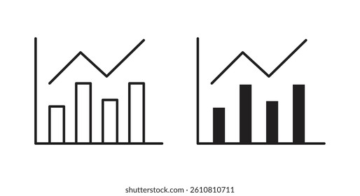 Stats vectors icons graphics set