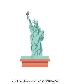 statue of america monument isolated
