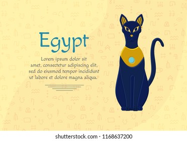 Statue cat egypt - goddess Bastet. Egyptian idols