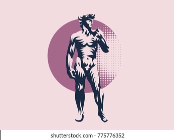 Statue of David or Apollo.