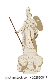statue of the Greek goddess of wisdom Athena