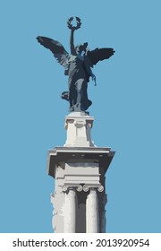 Statue history vector illustration art